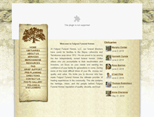 Tablet Screenshot of falgoutfuneralhomes.com